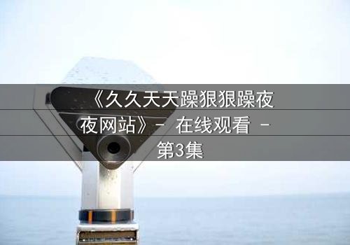 《久久天天躁狠狠躁夜夜网站》- 在线观看 - 第3集