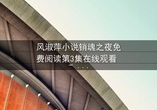 风淑萍小说销魂之夜免费阅读第3集在线观看 - 当欲望与秘密交织,谁能全身而退?