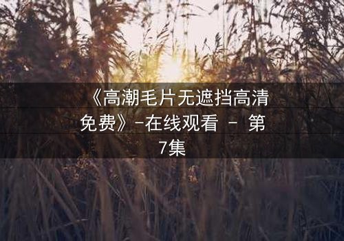 《高潮毛片无遮挡高清免费》-在线观看 - 第7集