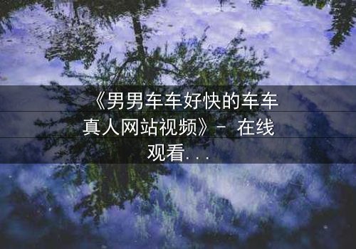 《男男车车好快的车车真人网站视频》- 在线观看HD中字 - 当速度与情感碰撞,谁将失控?