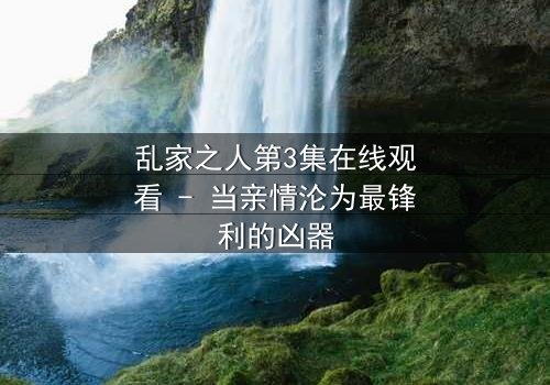 乱家之人第3集在线观看 - 当亲情沦为最锋利的凶器