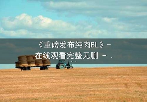 《重磅发布纯肉BL》- 在线观看完整无删 - 禁忌之恋引爆全网热议