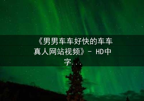 《男男车车好快的车车真人网站视频》- HD中字完整无删 - 当速度与激情碰撞禁忌之恋