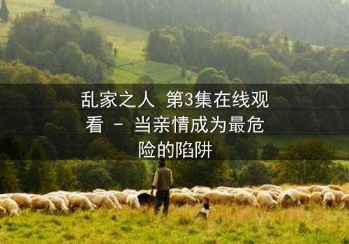 乱家之人 第3集在线观看 - 当亲情成为最危险的陷阱