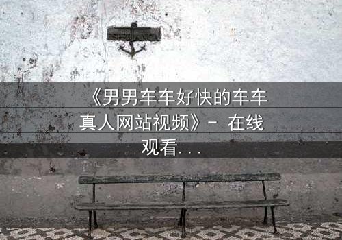 《男男车车好快的车车真人网站视频》- 在线观看HD中字 - 当速度与激情碰撞禁忌之恋