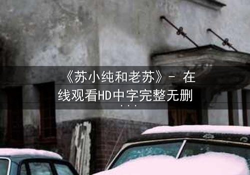 《苏小纯和老苏》- 在线观看HD中字完整无删 - 父女情深背后的惊天秘密