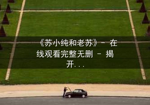 《苏小纯和老苏》- 在线观看完整无删 - 揭开父女秘密的惊心之旅