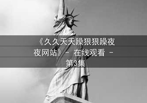 《久久天天躁狠狠躁夜夜网站》- 在线观看 - 第3集