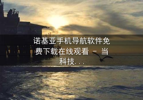 诺基亚手机导航软件免费下载在线观看 - 当科技成为生存的唯一希望