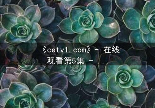《cetv1.com》- 在线观看第5集 - 真相背后,谁在操控命运?