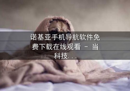 诺基亚手机导航软件免费下载在线观看 - 当科技背叛,谁能指引归途?